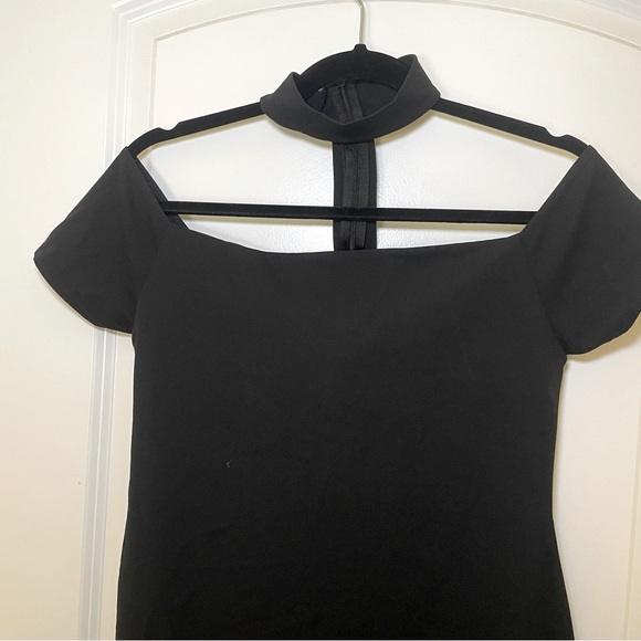 Boohoo Black Dress with Choker Neckline - Picture 6 of 6
